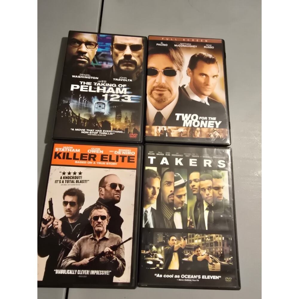 4 DVDS Titles in Description
